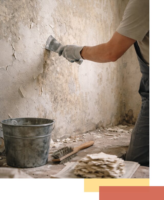 Удаление старой краски со стен в Астрахани качественно и быстро