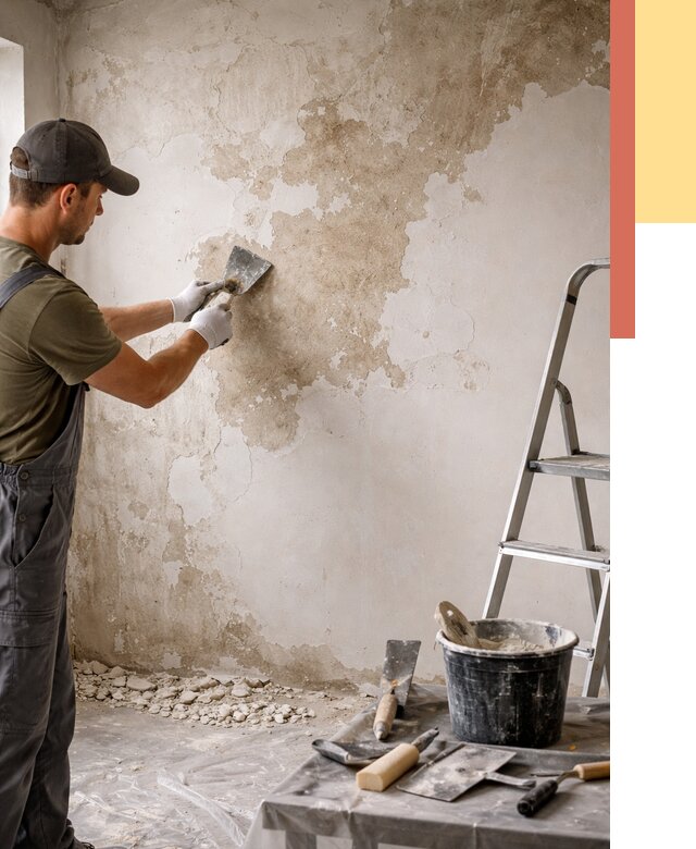 Снятие старой шпаклевки в Астрахани от 1901 руб. — быстро и недорого | ОТДЕЛОЧНИК-Стр