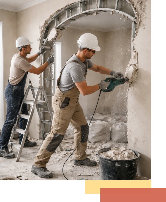 Демонтаж гипсокартонной арки в Астрахани быстро и аккуратно