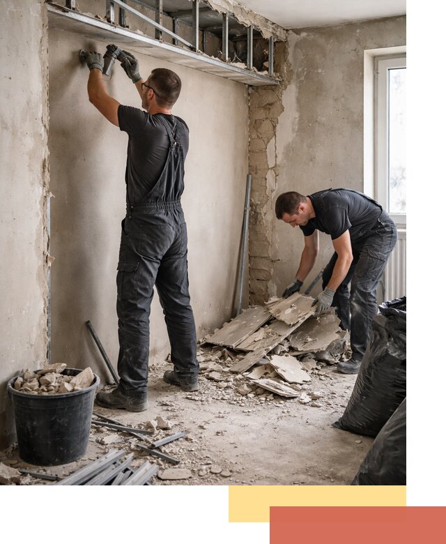 Демонтаж короба из гипсокартона в Астрахани быстро и аккуратно