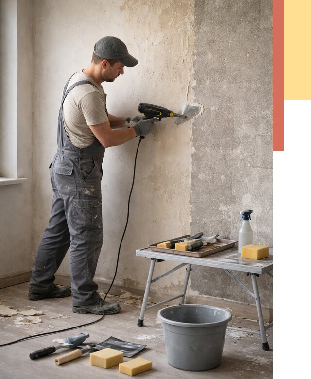 Очистка стен от клея в Астрахани от 1901 руб. — снятие и удаление клея со стен | ОТДЕЛОЧНИК-Стр