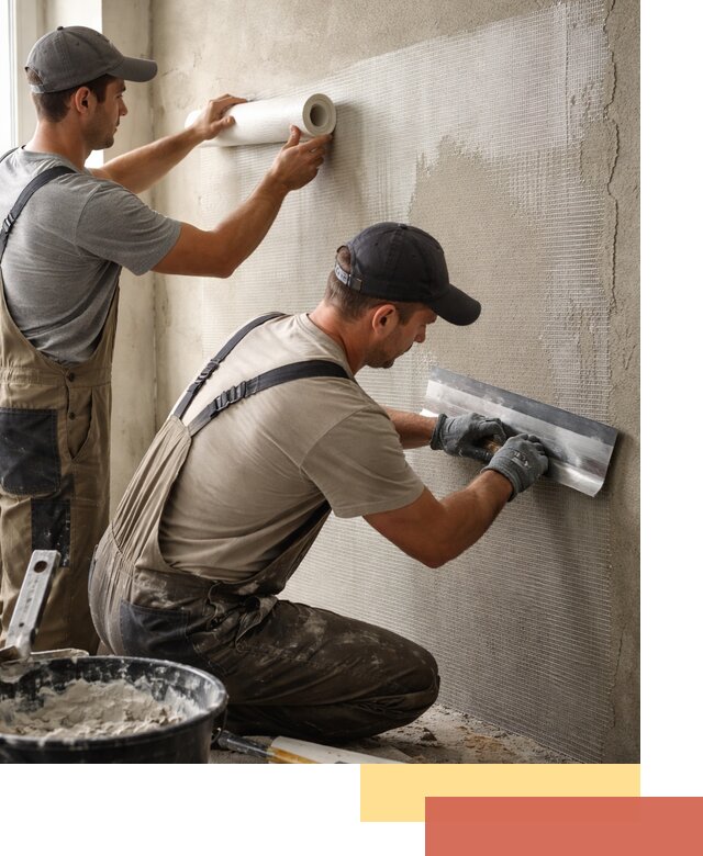 Армирование стен стеклосеткой в Астрахани для прочной отделки