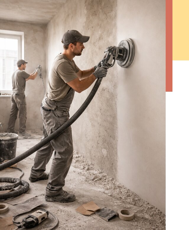 Шлифовка стен в Астрахани от 1233 руб/м2 — быстро и недорого | ОТДЕЛОЧНИК-Стр