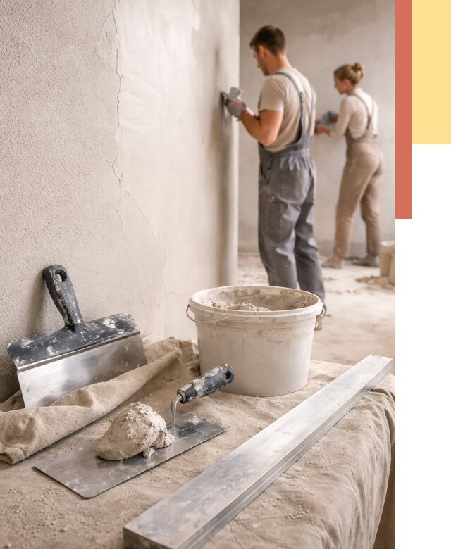 Штукатурка стен гипсовая в Астрахани от 4624 руб/м2 — быстро и недорого | ОТДЕЛОЧНИК-Стр