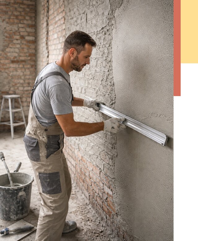 Штукатурка кирпичных стен в Астрахани от 4624 руб/м2 — быстро и недорого | ОТДЕЛОЧНИК-Стр