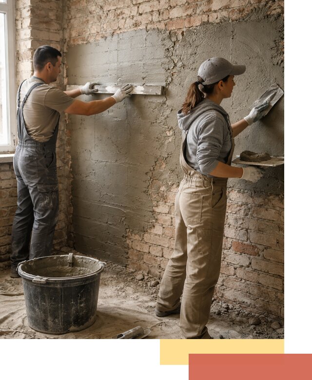 Штукатурка кирпичных стен в Астрахани — качественно и надежно