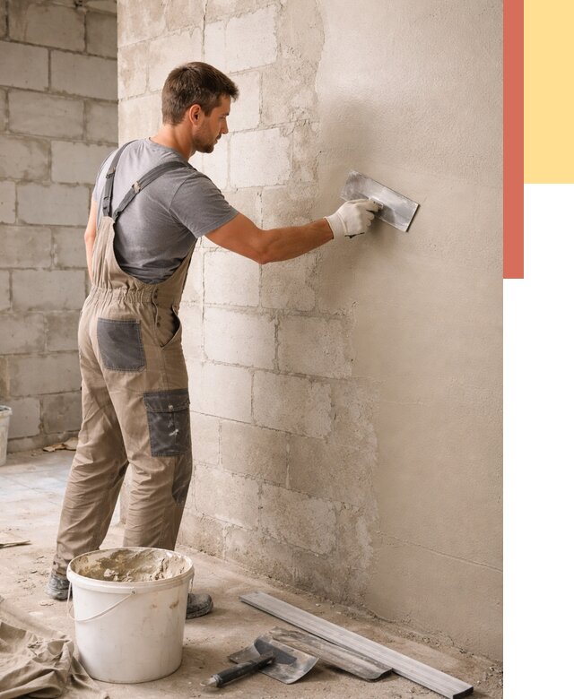 Штукатурка стен из газобетона в Астрахани от 2158 руб./м2 — быстро и недорого | ОТДЕЛОЧНИК-Стр