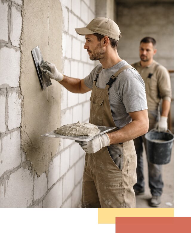 Штукатурка стен из газобетона в Астрахани под ключ