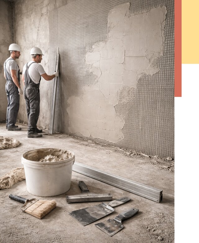 Штукатурка стен по сетке в Астрахани от 5652 руб./м2 — быстро и недорого | ОТДЕЛОЧНИК-Стр