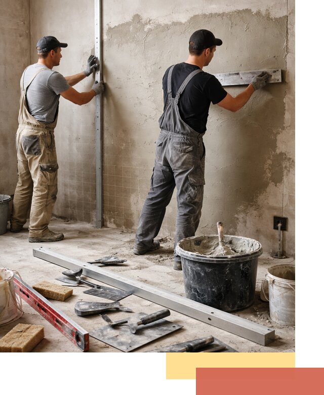 Профессиональная штукатурка стен под плитку в Астрахани