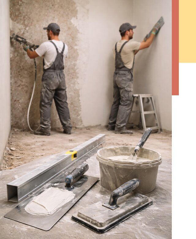 Штукатурка стен под обои в Астрахани от 4624 руб./м2 — выравнивание под обои | ОТДЕЛОЧНИК-Стр