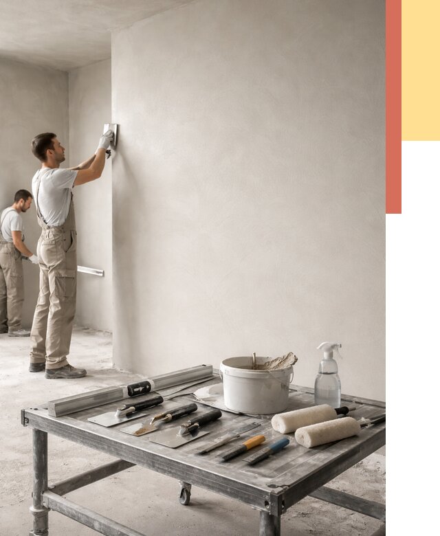 Штукатурка стен под покраску в Астрахани от 4624 руб./м² — качественно и недорого | ОТДЕЛОЧНИК-Стр