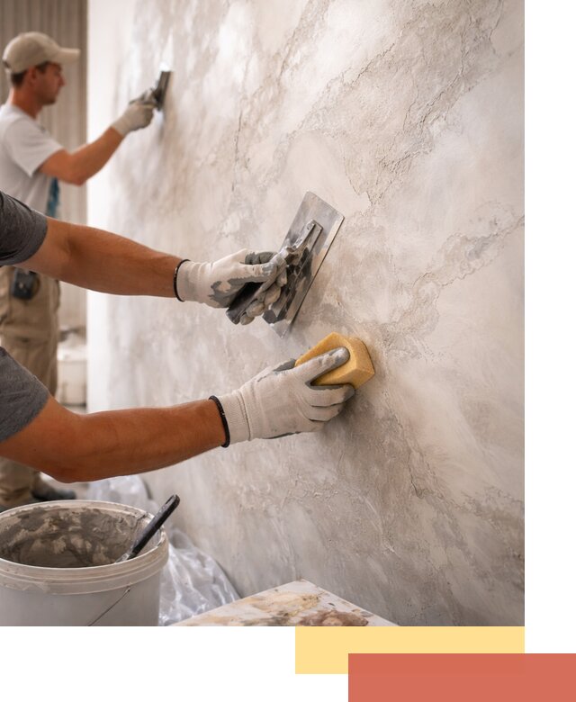 Декоративная штукатурка под мрамор в Астрахани для стен и потолков