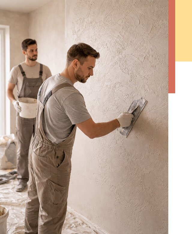 Фактурная штукатурка стен в Астрахани от 4316 руб./м² — заказать под ключ | ОТДЕЛОЧНИК-Стр