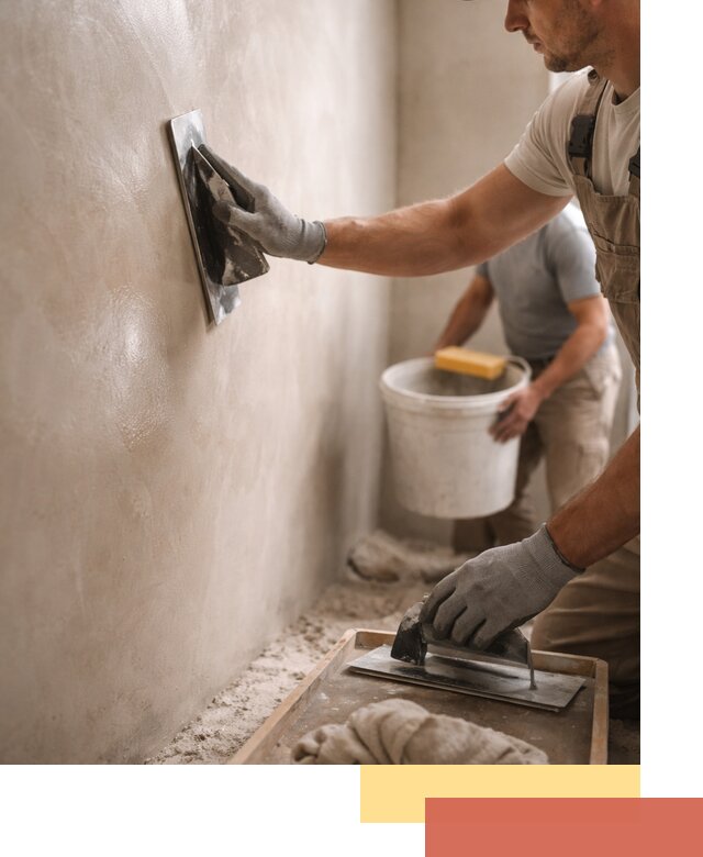 Нанесение марокканской штукатурки таделакт в Астрахани