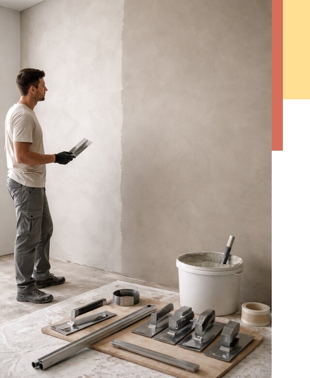 Нанесение микроцемента на стены в Астрахани от 3288 руб./м2 под ключ | ОТДЕЛОЧНИК-Стр