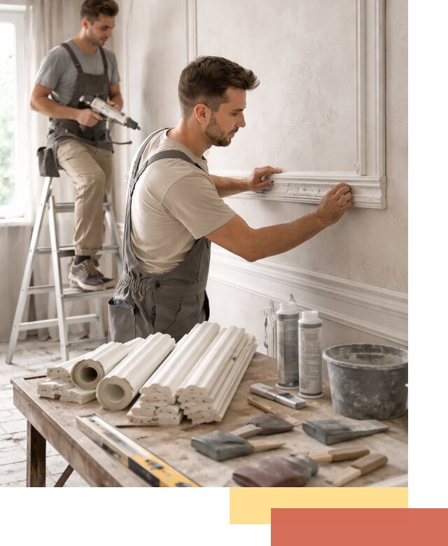 Монтаж лепнины на стены в Астрахани профессионально и качественно