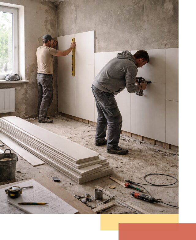 Монтаж ПВХ панелей на стены в Астрахани качественно и быстро