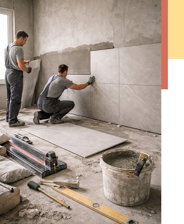 Облицовка стен керамогранитом в Астрахани от 4316 руб./м² — услуги под ключ | ОТДЕЛОЧНИК-Стр