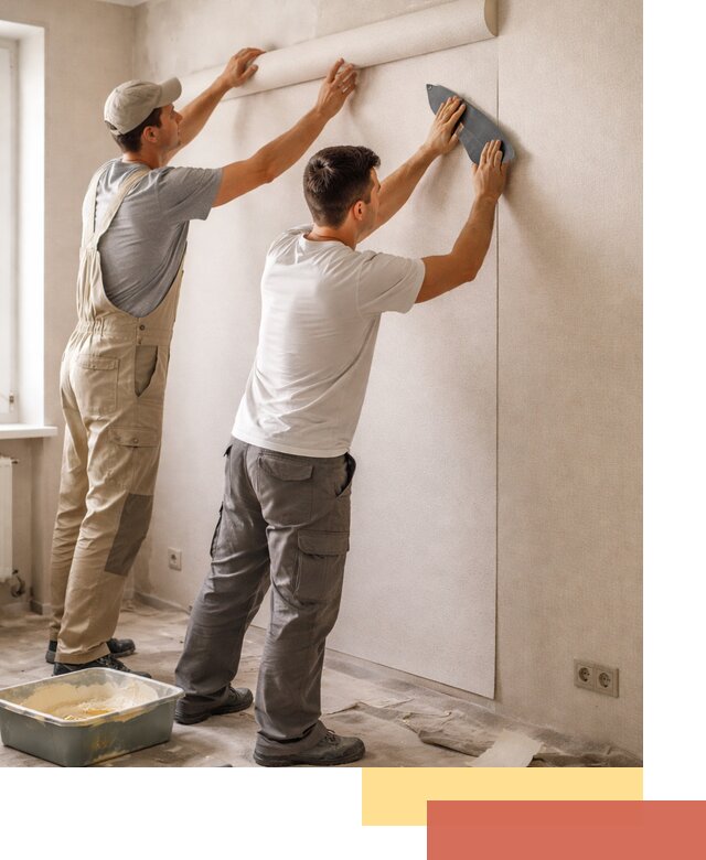 Поклейка виниловых обоев в Астрахани профессионально и качественно