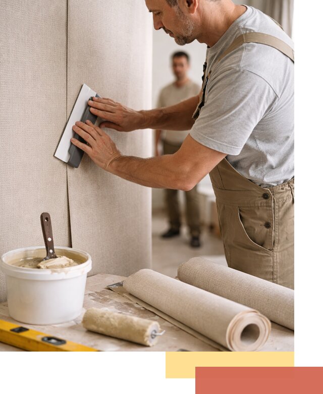 Поклейка текстильных обоев в Астрахани профессионально и аккуратно