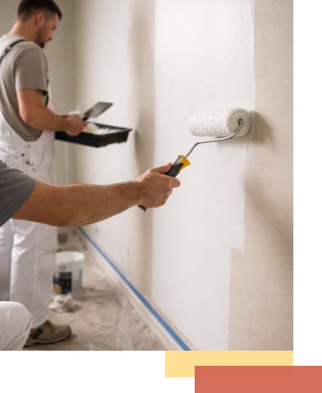 Покраска стен акриловой краской профессионально в Астрахани