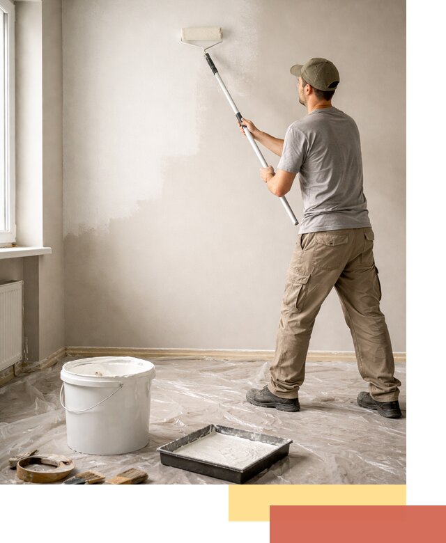 Покраска стен латексной краской в Астрахани качественно и быстро