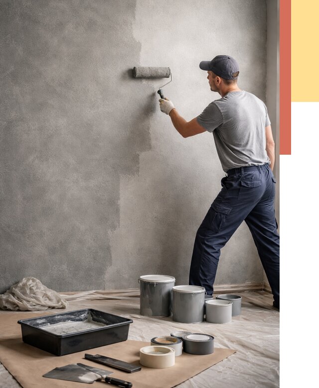 Покраска стен под бетон в Астрахани от 668 руб. за м2 — быстро и недорого | ОТДЕЛОЧНИК-Стр