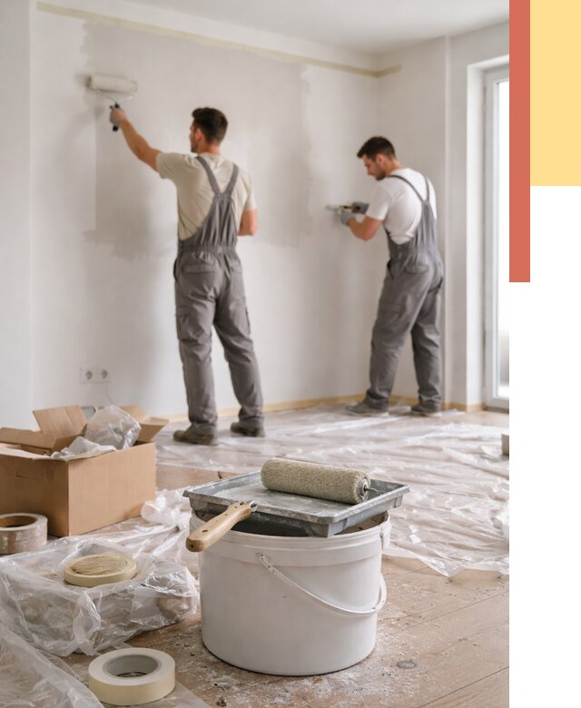 Покраска стен в квартире в Астрахани от 2569 руб/м2 — быстро и недорого | ОТДЕЛОЧНИК-Стр