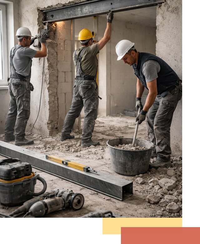 Создание проемов в стенах и несущих конструкциях в Астрахани