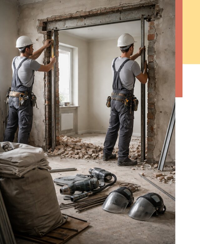 Расширение дверного проема в Астрахани от 12845 руб. под ключ | ОТДЕЛОЧНИК-Стр