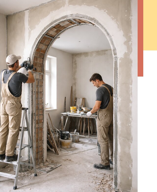 Устройство арочного проема в Астрахани от 9762 руб. под ключ — быстро и недорого | ОТДЕЛОЧНИК-Стр