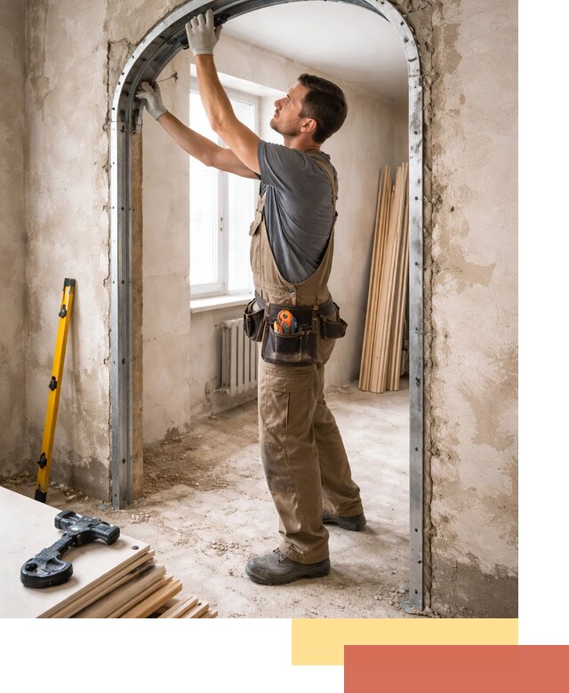 Устройство арочного проема в Астрахани под ключ