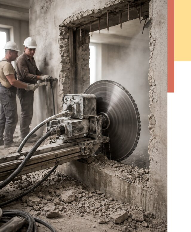 Алмазная резка проемов в Астрахани от 4624 руб. быстро и недорого | ОТДЕЛОЧНИК-Стр