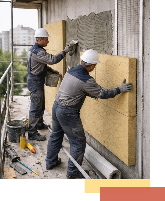 Утепление стен зданий и домов в Астрахани качественно и надежно