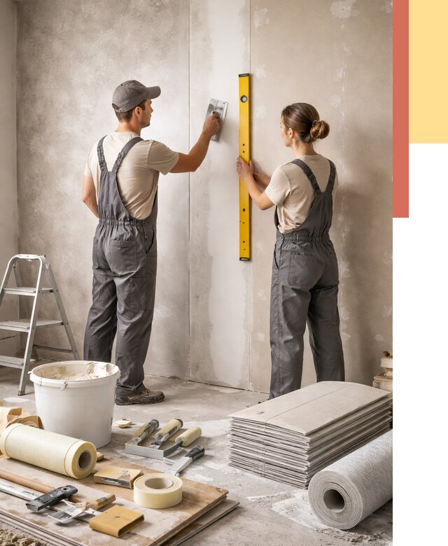 Отделка стен в Астрахани от 1541 руб/м² — недорого, быстро, под ключ | ОТДЕЛОЧНИК-Стр