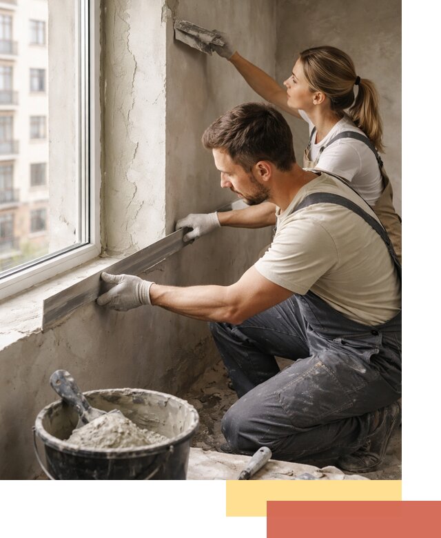 Штукатурка откосов дверей и окон профессионально в Астрахани