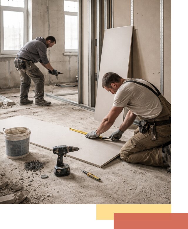 Кладка перегородок из ПГП под ключ в Астрахани