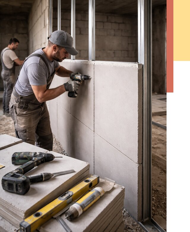 Кладка влагостойких перегородок ПГП в Астрахани от 1233 руб. под ключ | ОТДЕЛОЧНИК-Стр