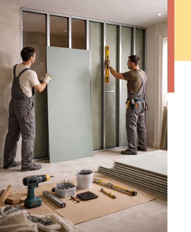 Перегородка из влагостойкого гипсокартона в Астрахани от 4932 руб. — монтаж под ключ | ОТДЕЛОЧНИК-Стр