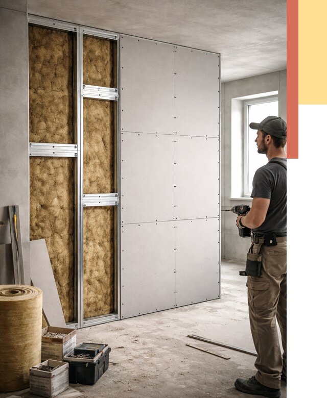 Усиленная перегородка под навеску в Астрахани от 13153 руб. — монтаж под ключ | ОТДЕЛОЧНИК-Стр