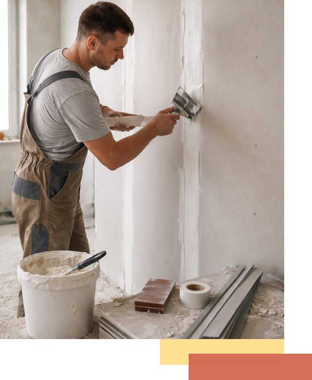 Шпаклевка перегородок из гипсокартона в Астрахани качественно и быстро