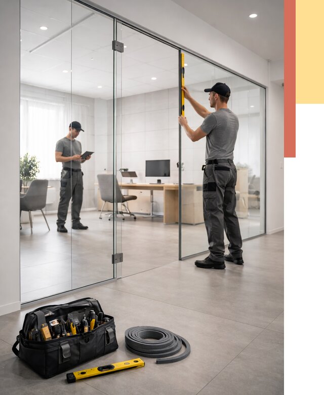 Цельностеклянные перегородки под ключ в Астрахани от 9762 руб. — монтаж и цены | ОТДЕЛОЧНИК-Стр