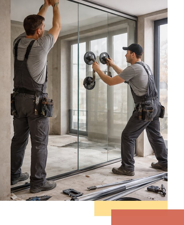 Цельностеклянные перегородки под ключ в Астрахани