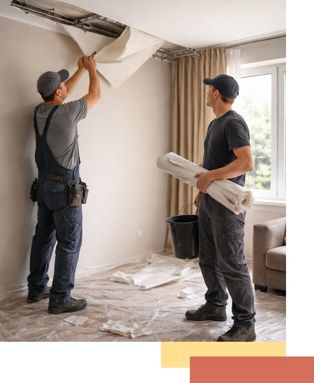 Демонтаж натяжного потолка в Астрахани быстро и аккуратно