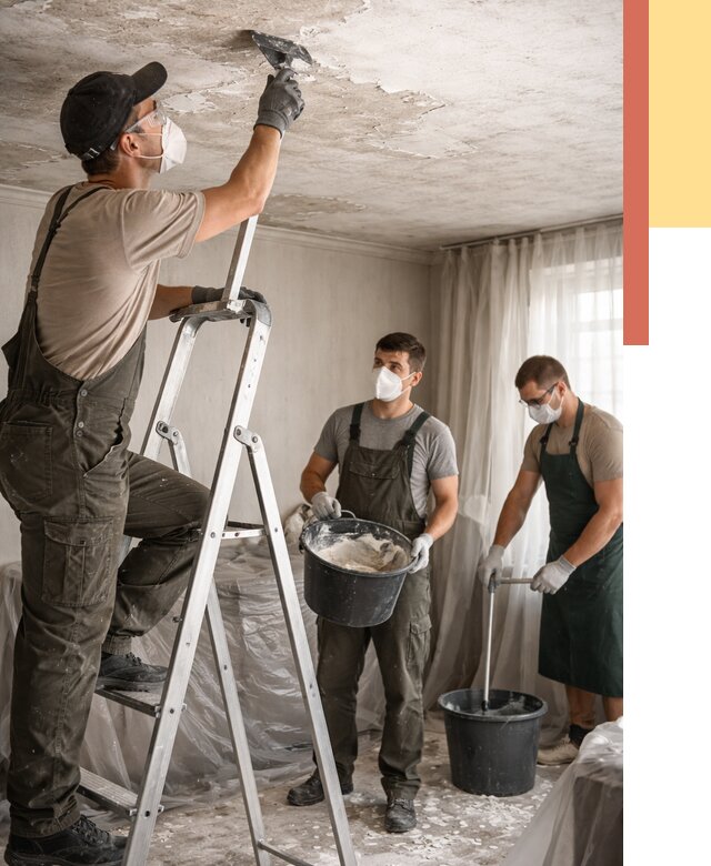 Удаление побелки с потолка в Астрахани от 2569 руб. быстро и недорого | ОТДЕЛОЧНИК-Стр