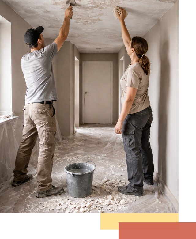 Удаление побелки с потолка в Астрахани — быстро и аккуратно