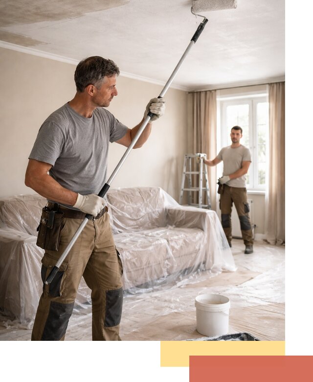 Грунтовка потолка в Астрахани — подготовка под покраску и отделку