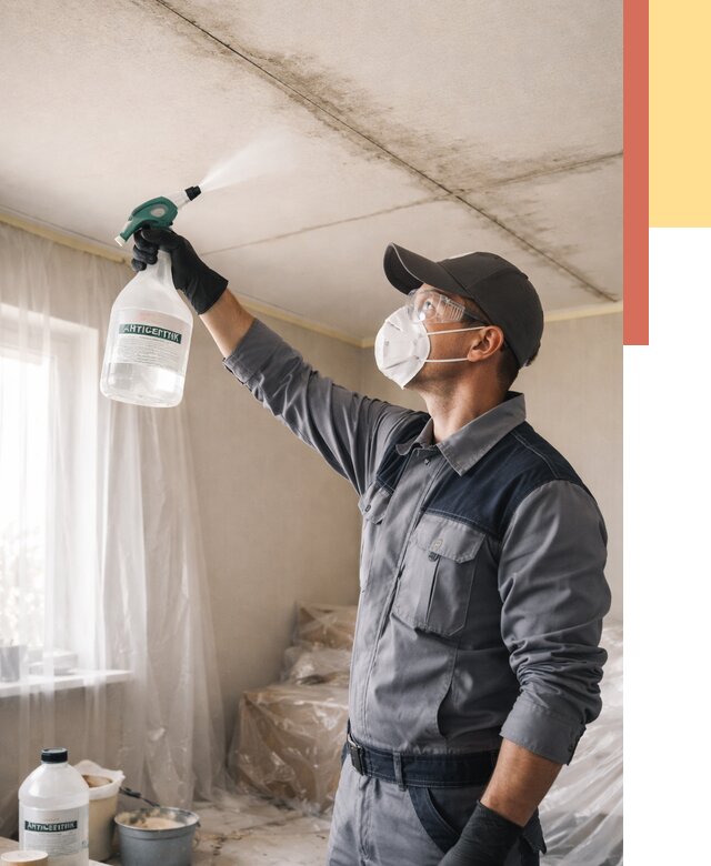 Антисептическая обработка потолка в Астрахани от 2569 руб. | ОТДЕЛОЧНИК-Стр