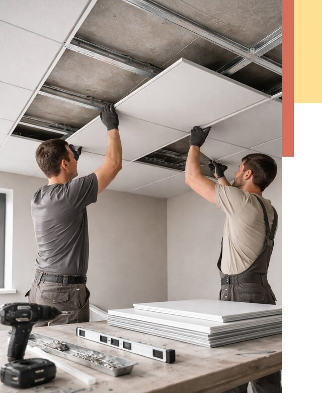 Монтаж кассетного потолка в Астрахани от 4624 руб/м2 — установка и сборка | ОТДЕЛОЧНИК-Стр